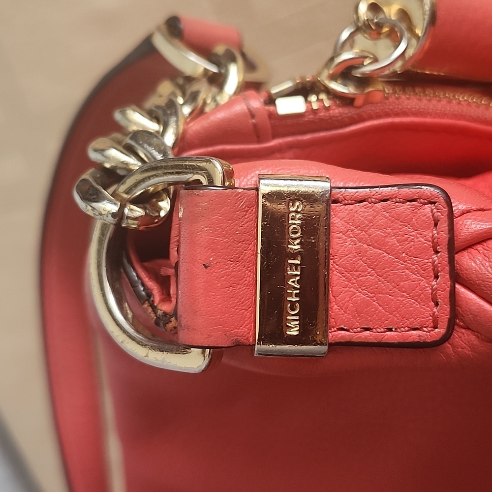 Michael Kors Bedford Flap Coral Tassel Bag - Picture 11 of 16